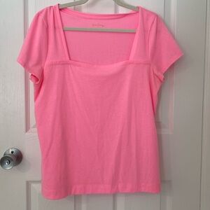 Lilly Pulitzer box neck t-shirt size L